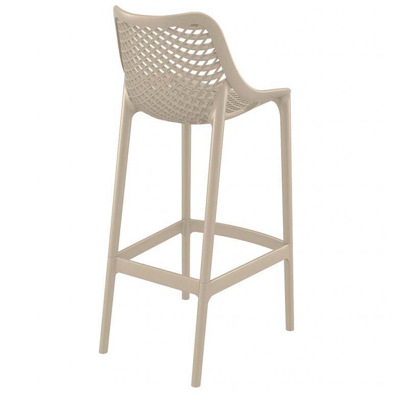 Стул пластиковый барный Air Bar 75 бежевый
