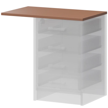 Крышка к приставным тумбам Арго А-706.Ф Терракота