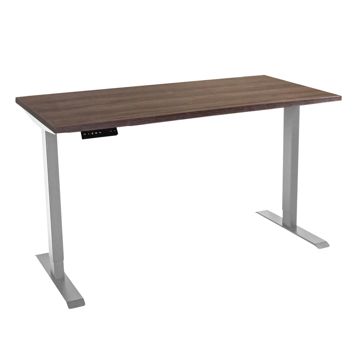 Стол с регулировкой высоты электрический LuxAlto LA-T33-2AR2 серый/дуб коричневый 180*80*2.5