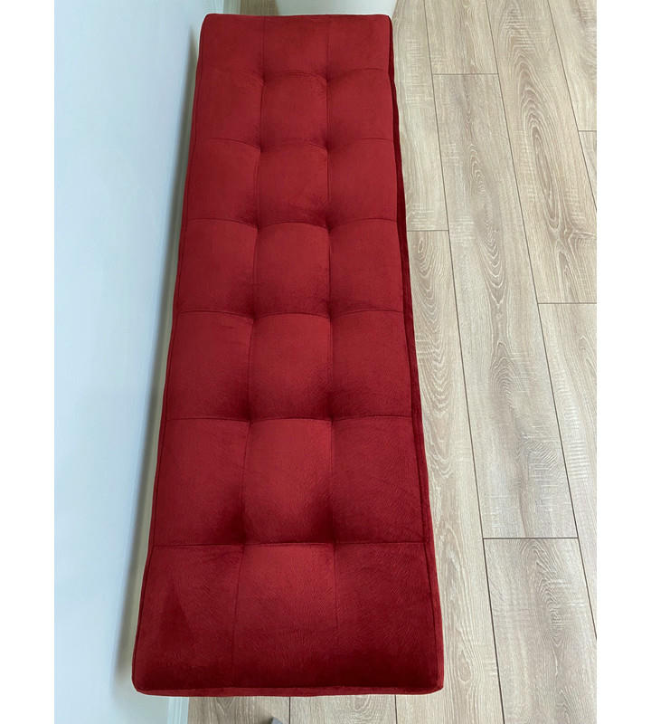 Банкетка Сканди-120-1 (красный/золото)