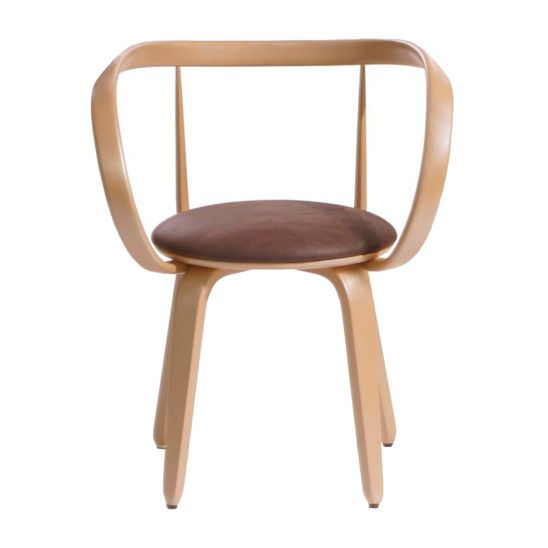 Стул Ува XL, бежевый/ орех