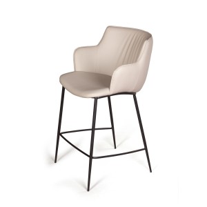 Стул полубарный Sofia, иск.кожа soft-touch, серый