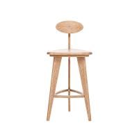 Стул барный 3 ноги прямые цвет Дуб шпон