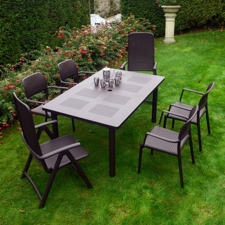 Кресло пластиковое Bora кофе