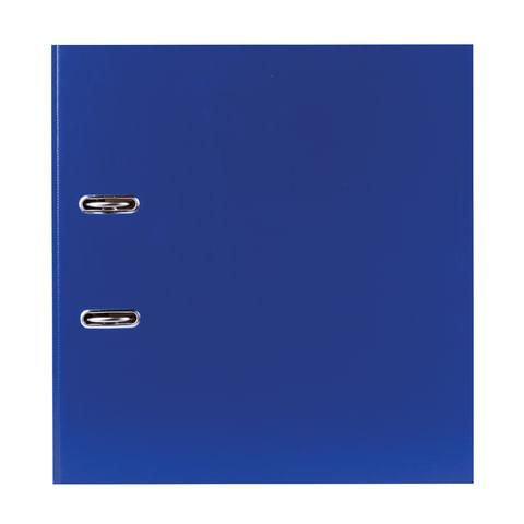 Папка-регистратор STAFF "Manager" с покрытием из ПВХ, 70 мм, без уголка, синяя, 225207