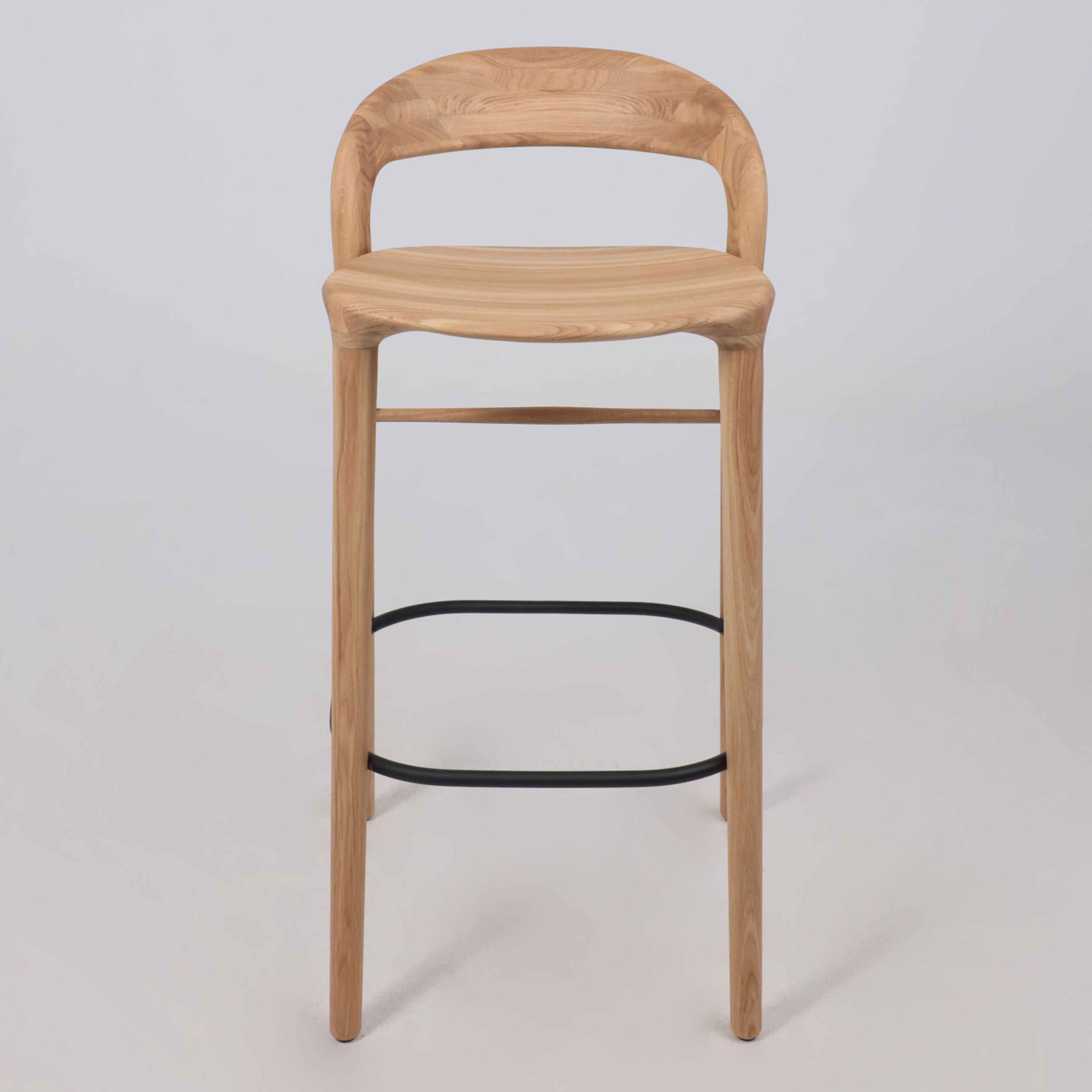 Стул барный Мэри, дуб натуральный, массив дуба