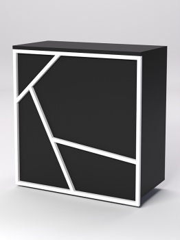 Торговый прилавок под кассу серии РОК №20, Черный