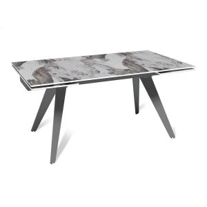 Стол раскладной Rhein (140+40+40), керамика глянцевая Pandora