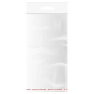 Пакеты БОПП с европодвесом, клеевым клапаном, КОМПЛЕКТ 100 штук, 10х16 + 3 + 4 см, белая подложка, BRAUBERG, 700416