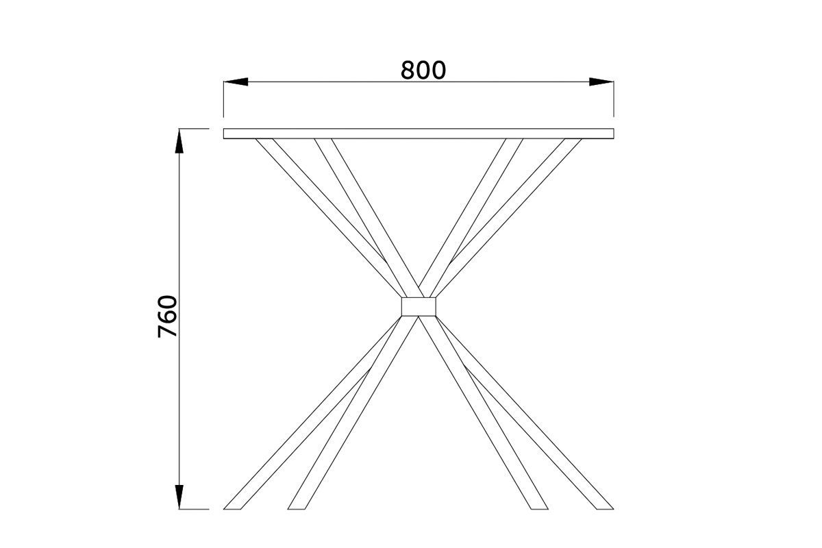 Стол Selia, прозрачный, закаленное стекло