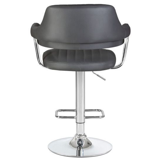 Барный стул КРАКОВ, экокожа серая