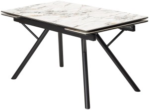 Стол ЛИБЕРТИ 180 цвет Ледяной нефрит (Cold Jade), керамика / Черный каркас