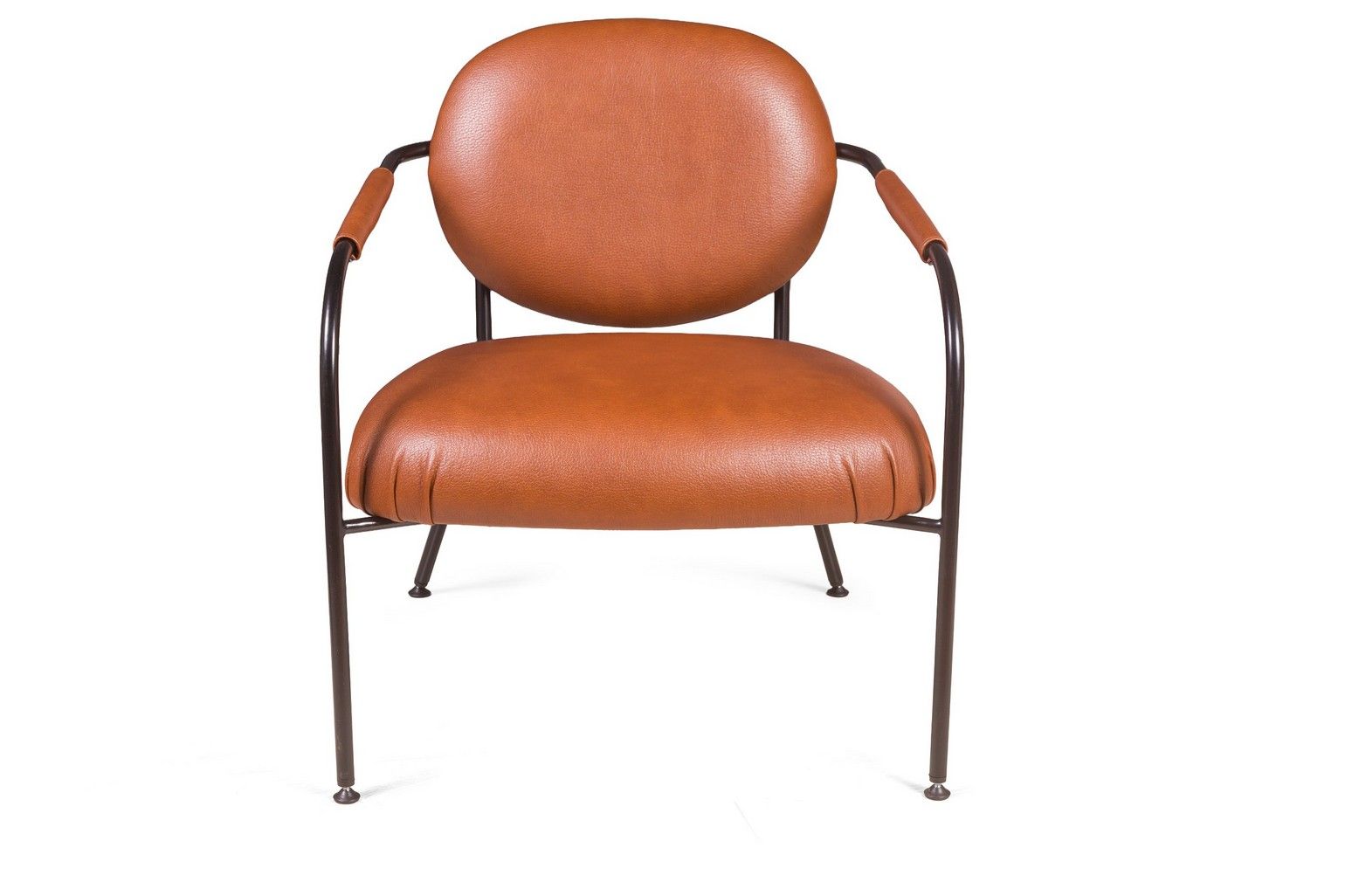 Лаунж кресло Эго, искусственная кожа, коричневый