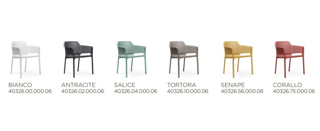 Кресло пластиковое Net тортора