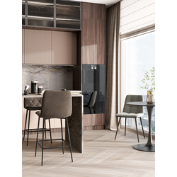 Стул Одди велюр тёмно-серый