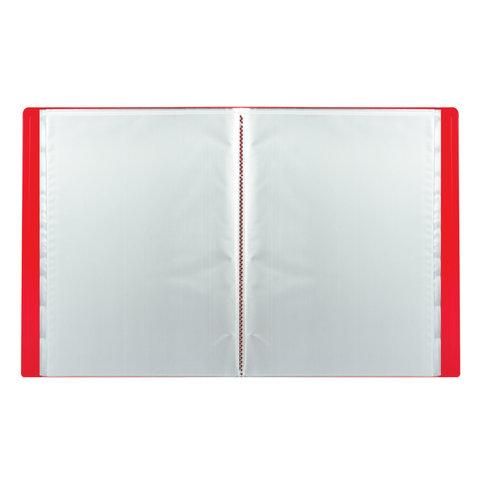 Папка 60 вкладышей STAFF, красная, 0,5 мм, 225706