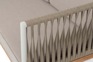 "Касабланка" диван 2-местный плетеный из роупа