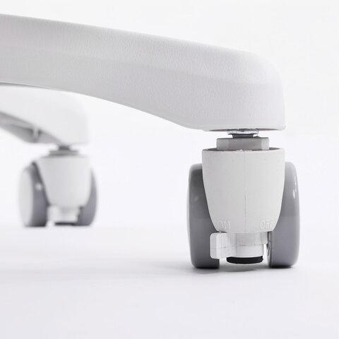 Кресло детское с подставкой для ног BRABIX KIDS "MG-215", сетка/ткань TW, голубое, 533312