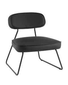 Кресло Кэйт ткань экокожа чёрный