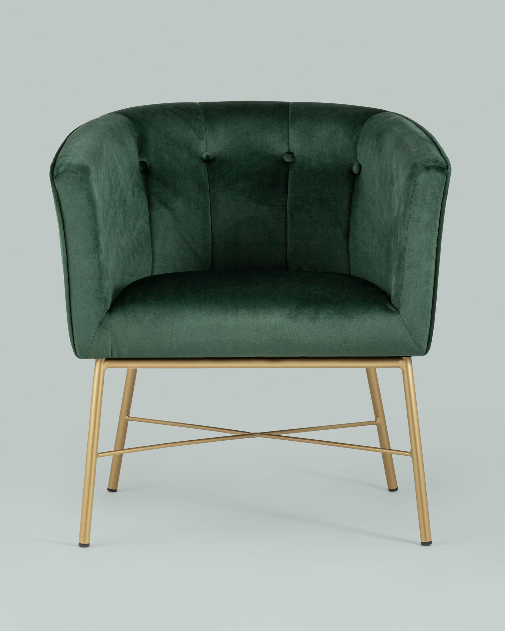 Кресло Шале велюр зеленый