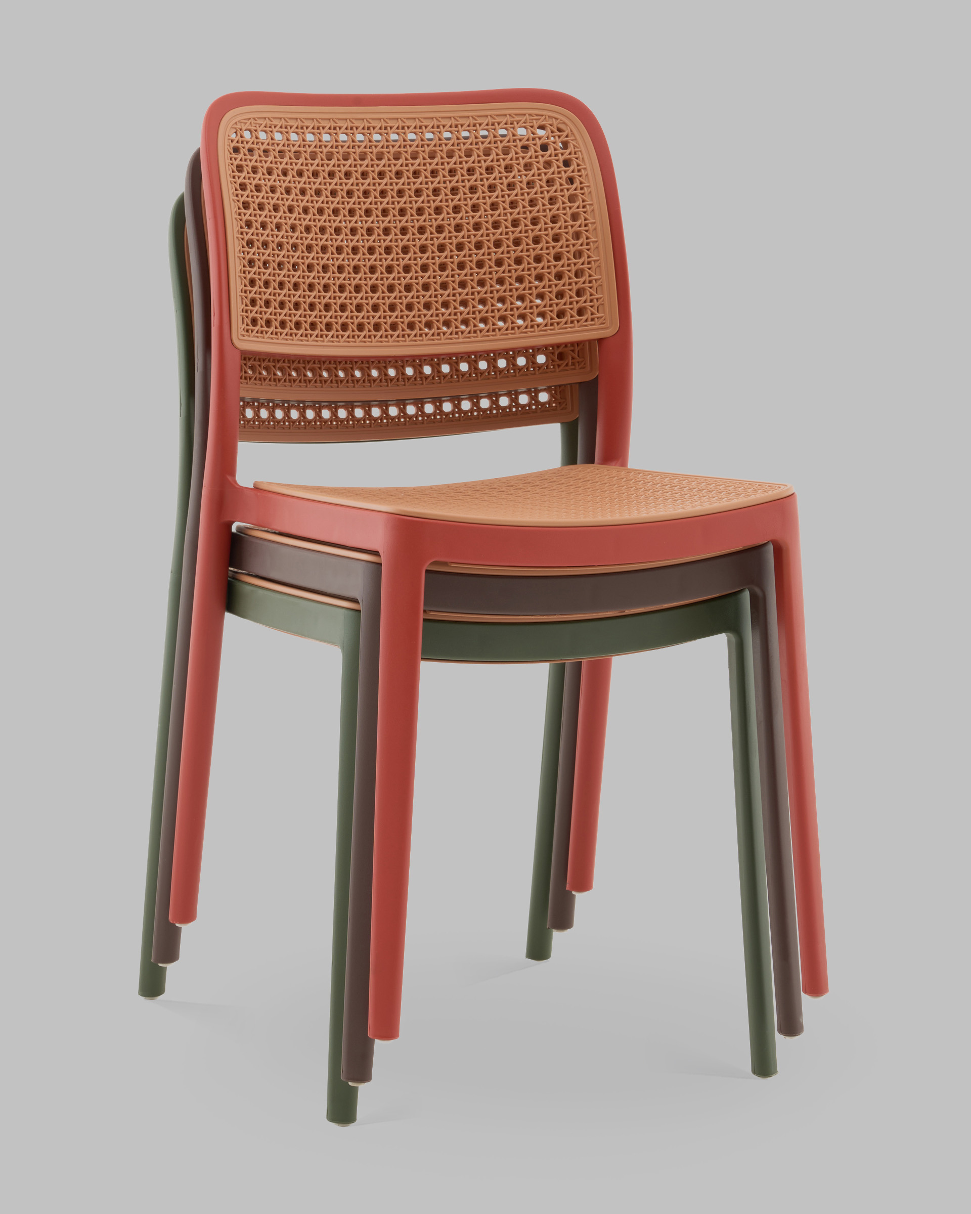 Стул Yona пластиковый зелёный