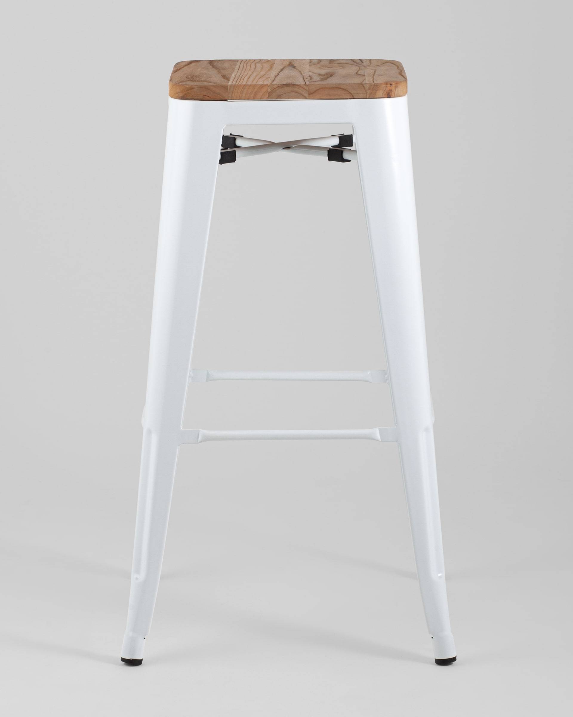 Стул барный TOLIX WOOD белый глянцевый