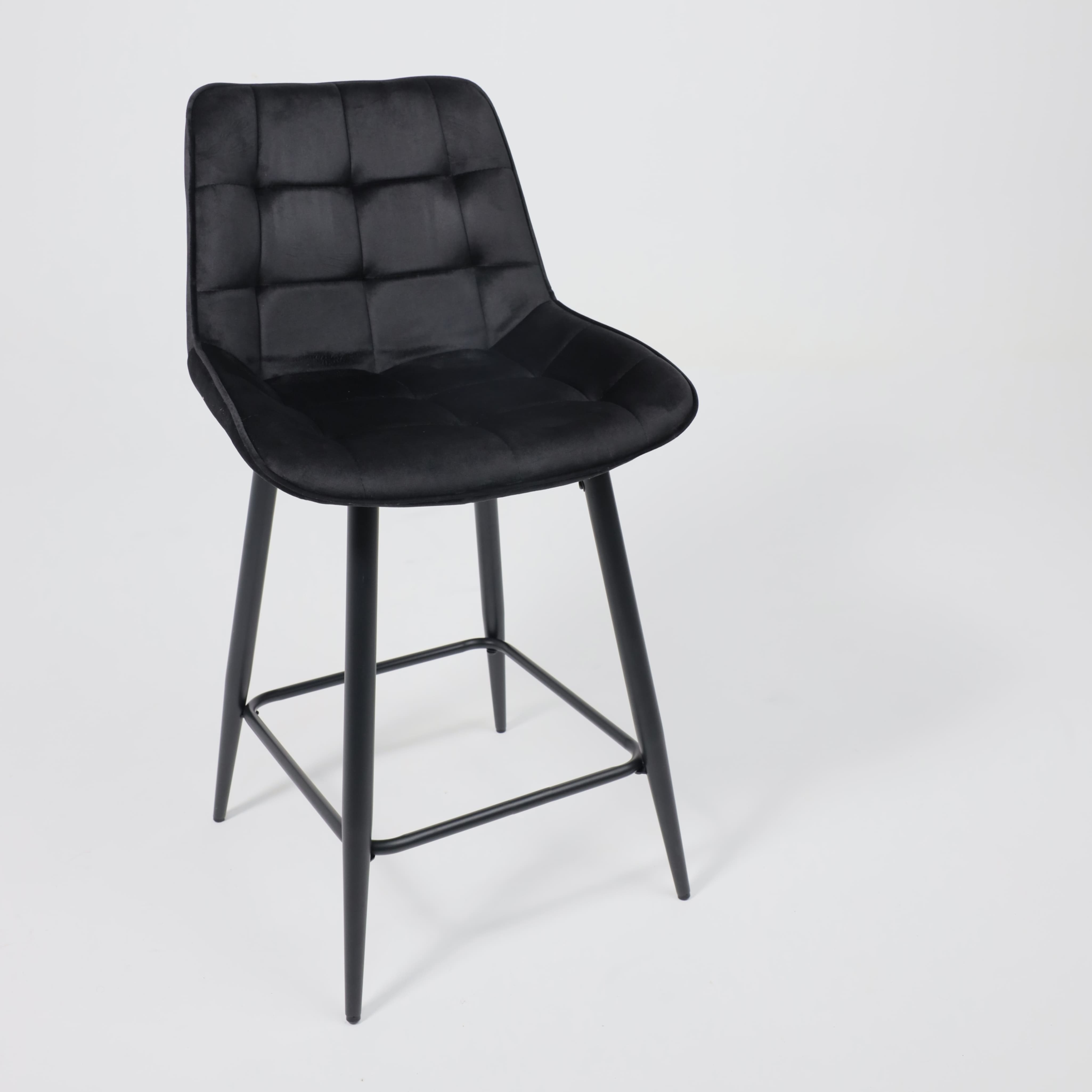 Стул полубарный Linx, черный, велюр