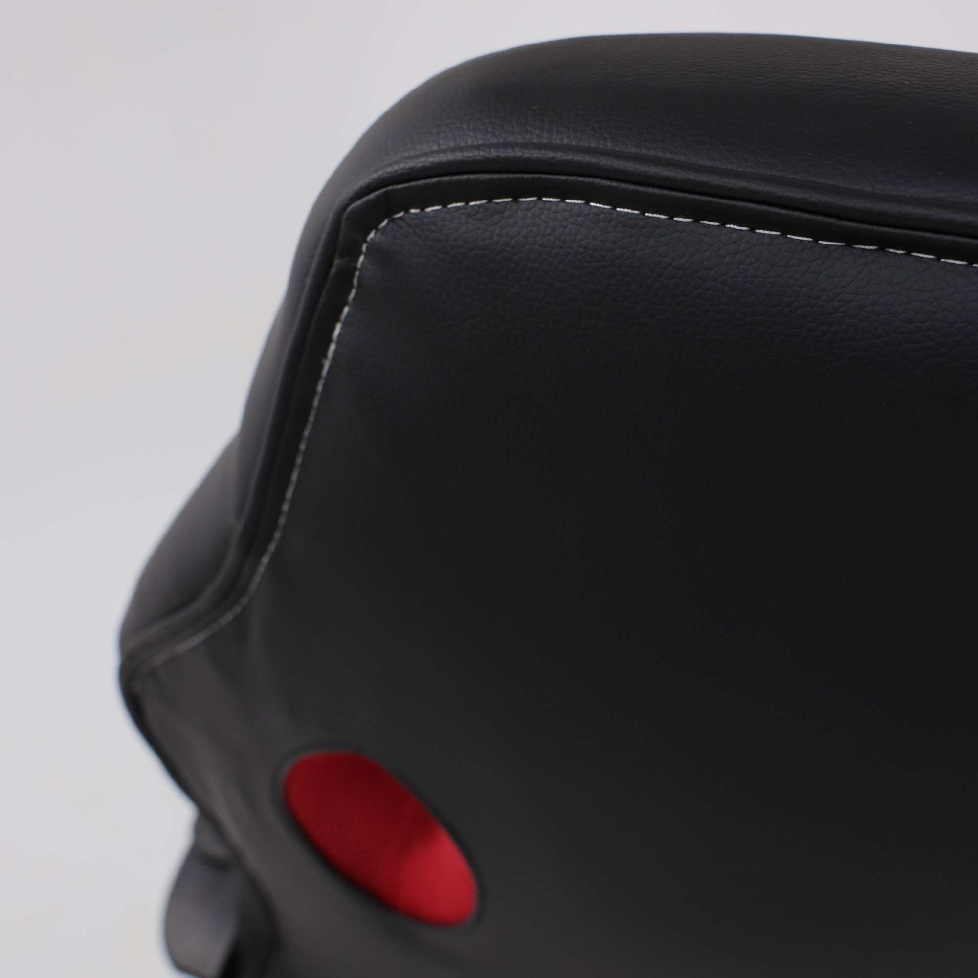 Кресло поворотное Flaviy, черный/серый/красный, ткань