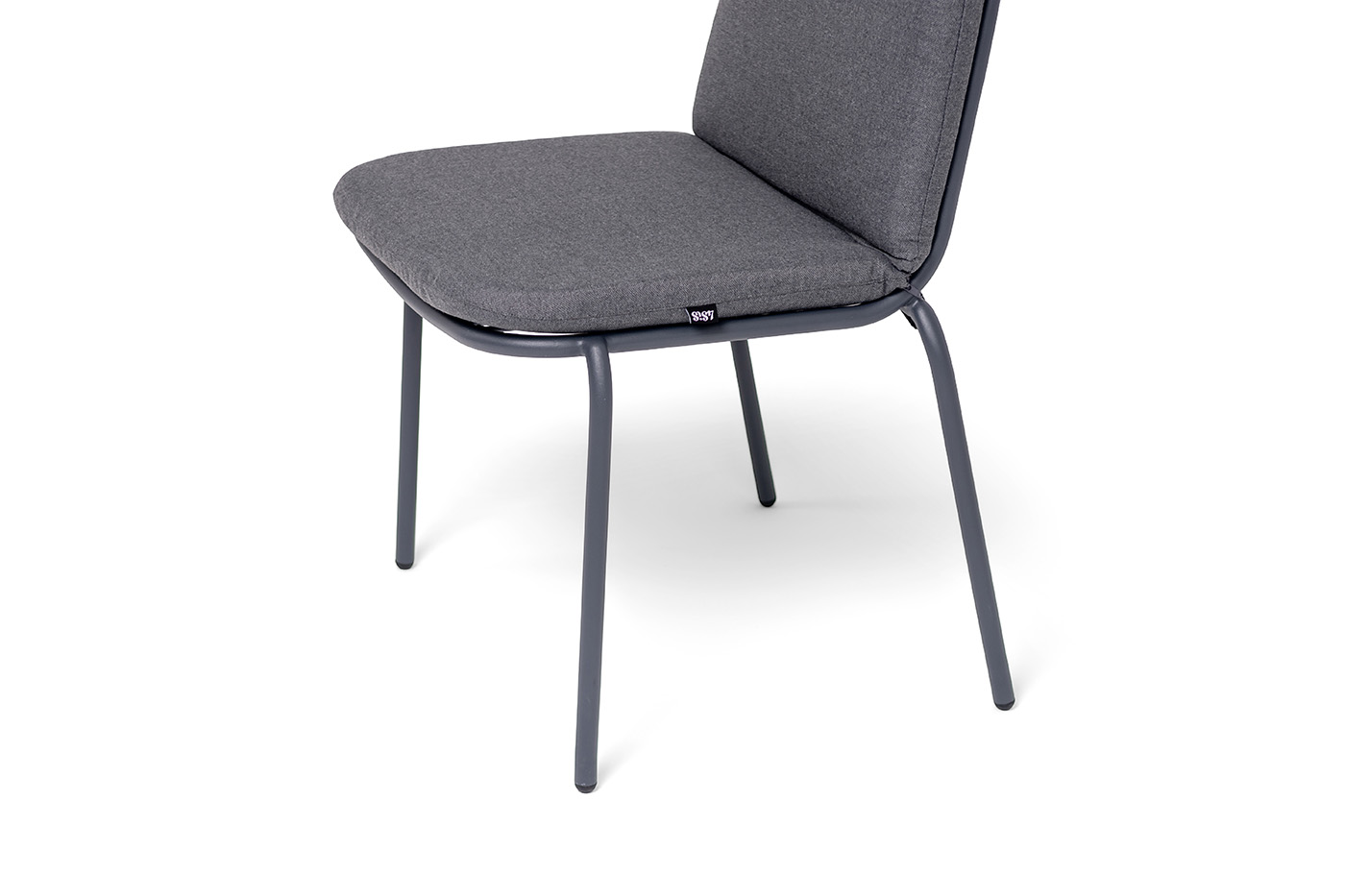 "Кастелло" стул из стали темно-серый (RAL7024) муар