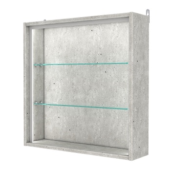 Витрина настенная №1-1Г-П, Метрополитан Грей