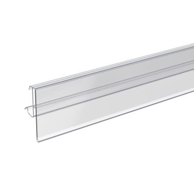 Ценникодержатель полочный CFA39 прозрачный, 1238 мм