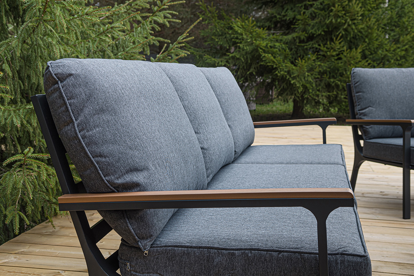 "Крокус" лаунж-зона 5-местная из алюминия