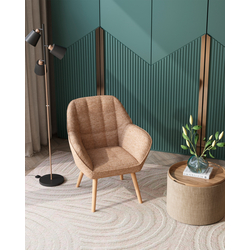 Пуф-столик с ящиком Хюгге L рогожка бежевый