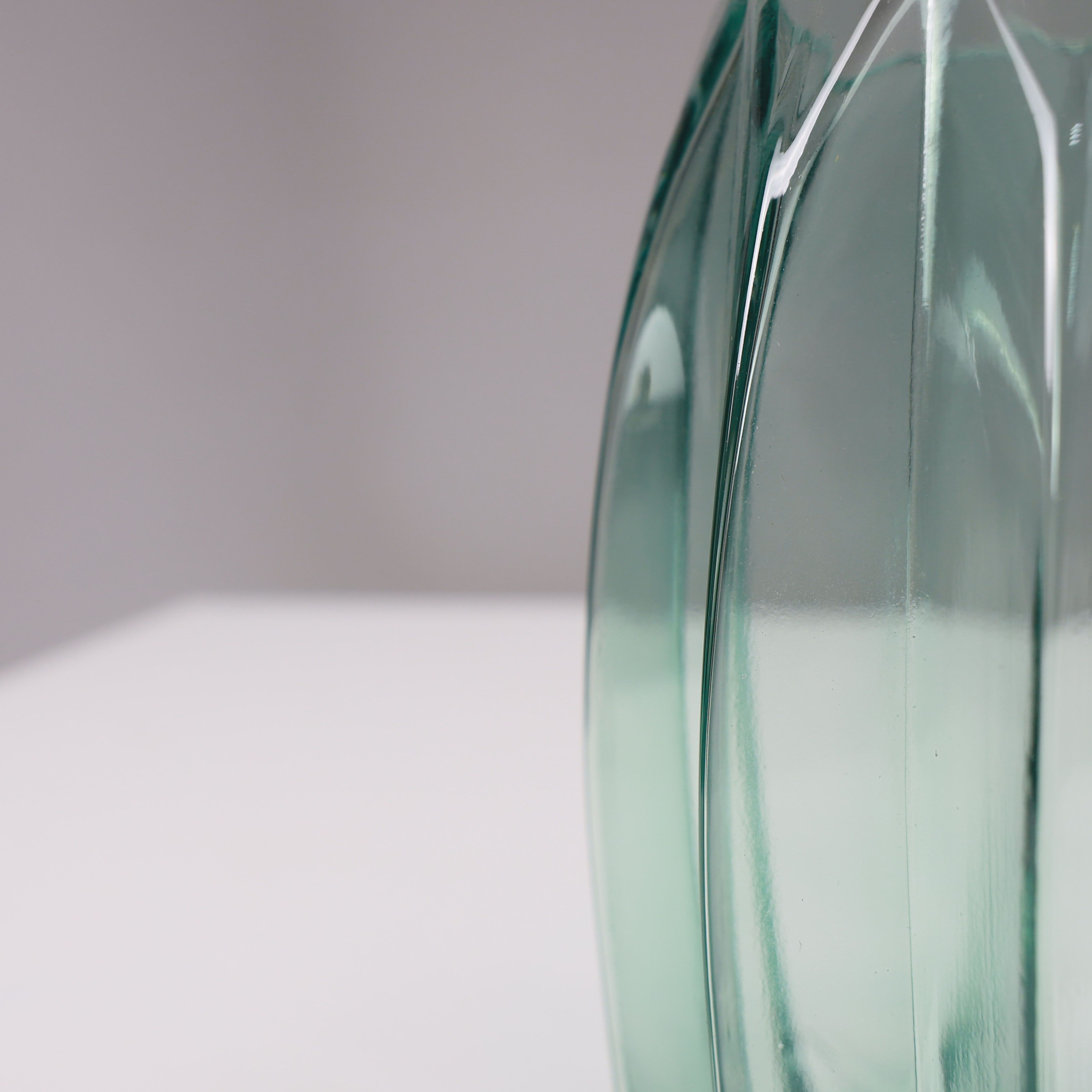 Ваза стеклянная MOON, зеленый, 8*20см