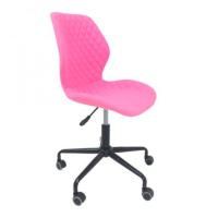Кресло поворотное Delfin, розовый, ткань