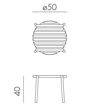 Столик пластиковый журнальный Doga грушевый