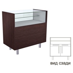 STP 001.007 \ Прилавок с остекленным верхом, ящиком и распашными дверцами арт.STP 001.007 Артикул скопирован