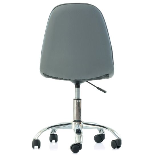 Стул Pulsante Roll экокожа серая PU стул мастера на колесах