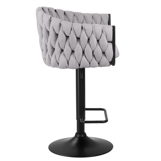 Барный стул КЕЛЬН, рогожка серый