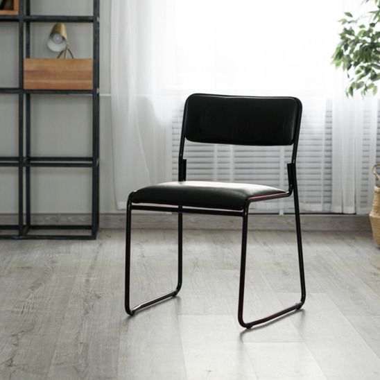 Стул Хэир, каркас черный, рогожка серая