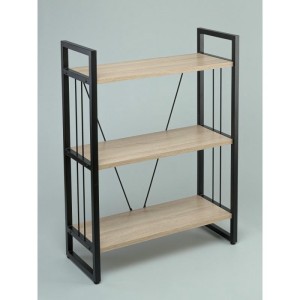 Мс-1 Стеллаж металлический в стиле "Лофт" (дуб сонома)