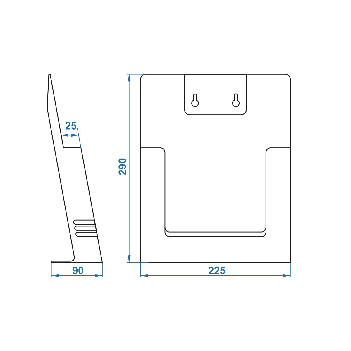 ЛИДЕР А4 Буклетница настольная/настенная