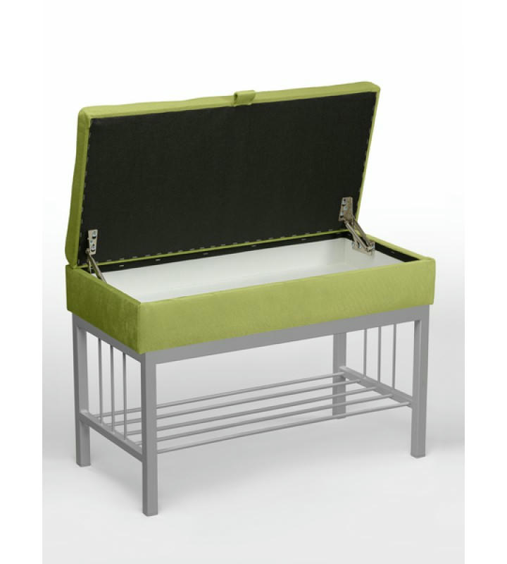 Банкетка Н-76 (серый/салатовый)