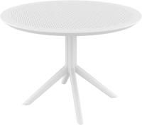 Стол пластиковый Sky Table Ø105 белый