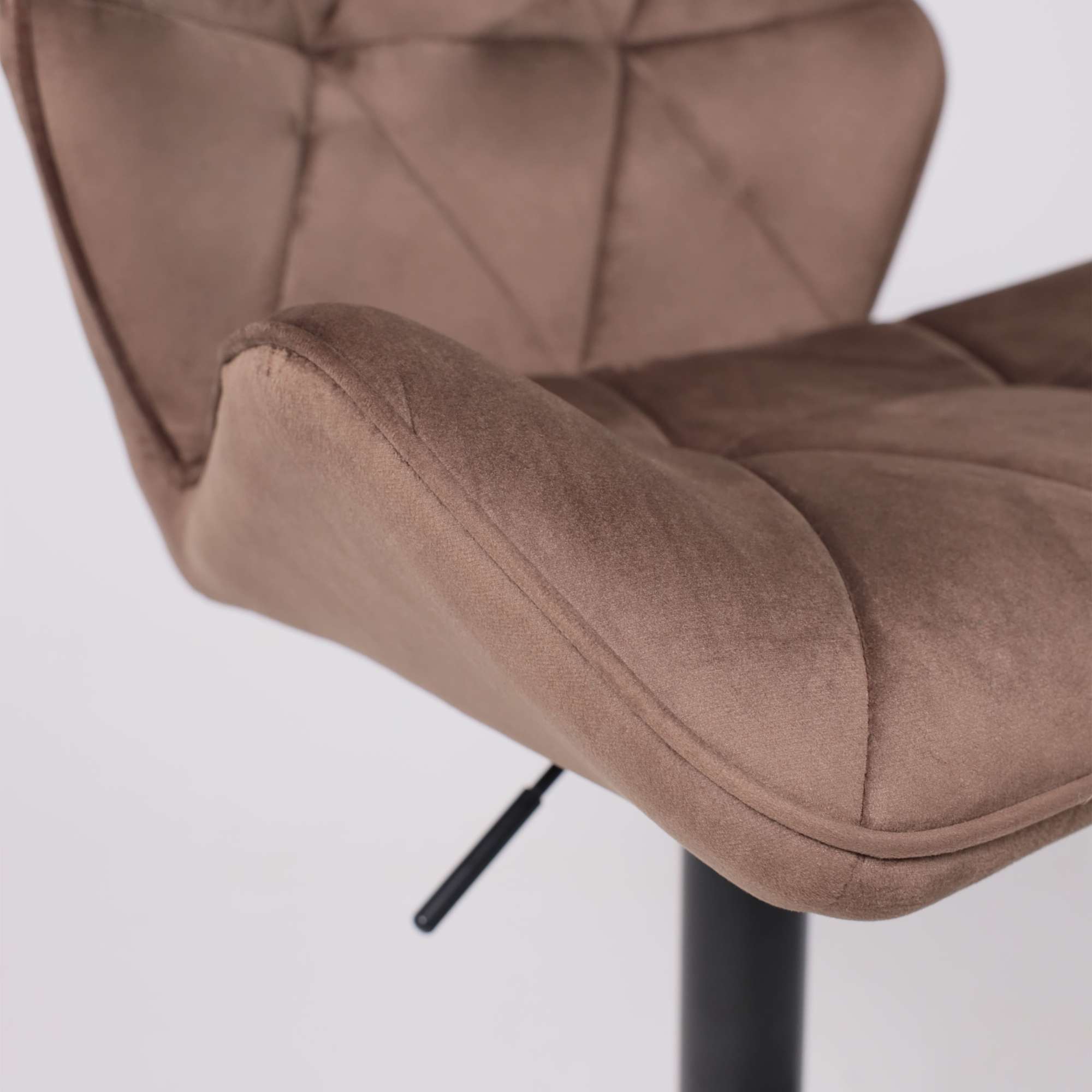 Стул барный Berlin, шоколадный, велюр