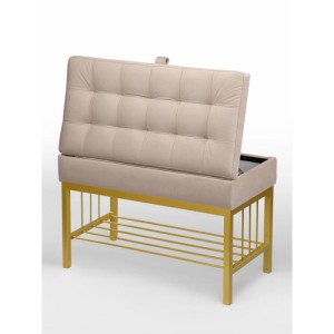 Банкетка Н-76 (золото/бежевый)