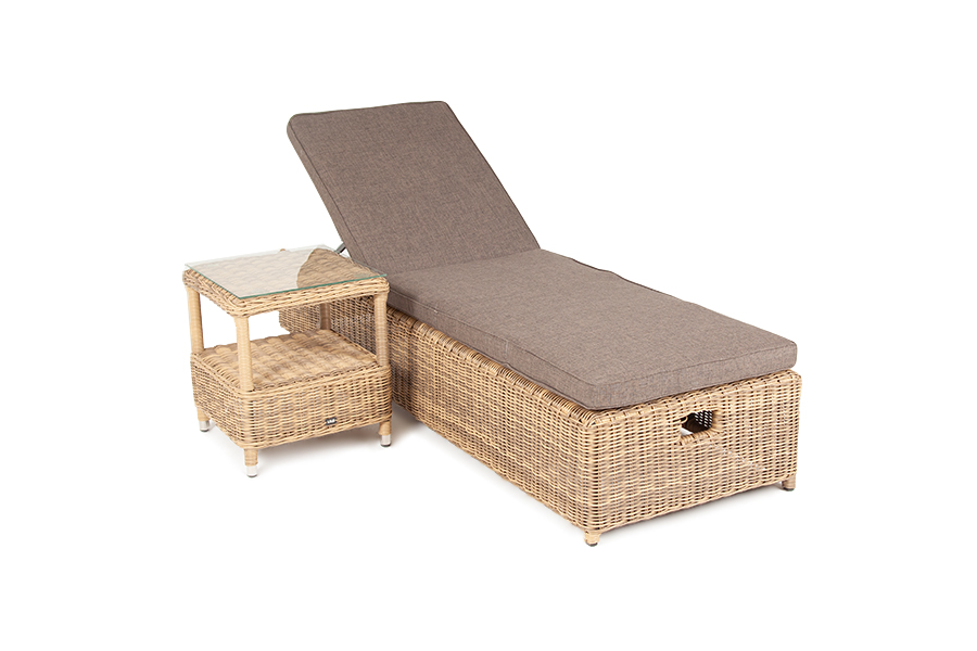 "Рим" комплект шезлонг со столиком