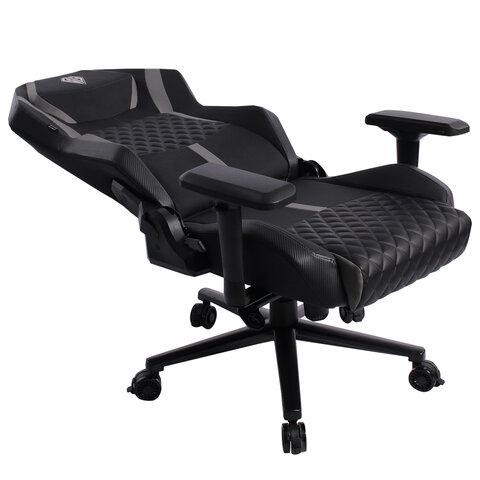 Кресло BRABIX PREMIUM "Core GM-160", мультиблок, 4D подлокотники, литой поролон, черное/серое, 532952