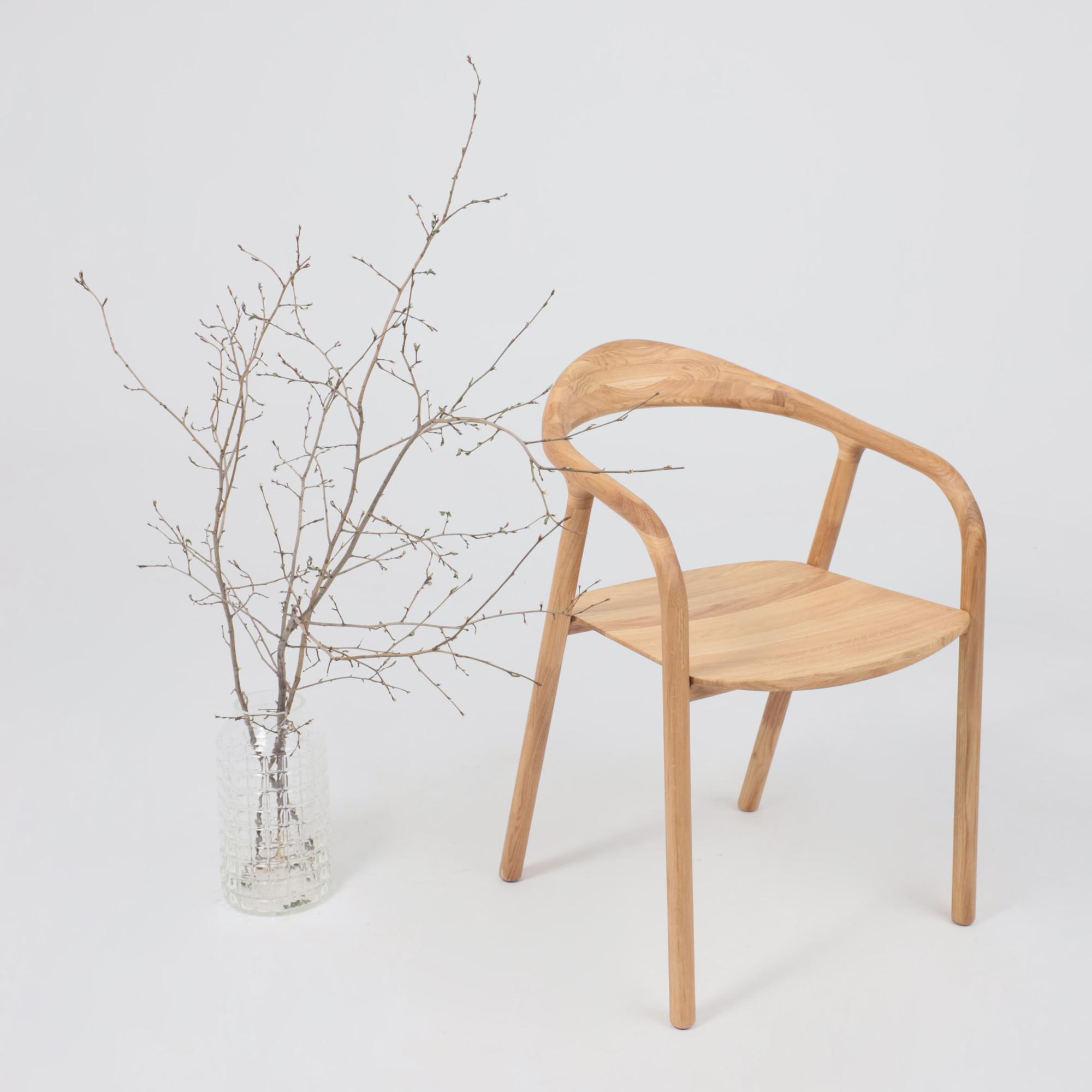 Стул Био, покрытие бесцветное, массив дуба