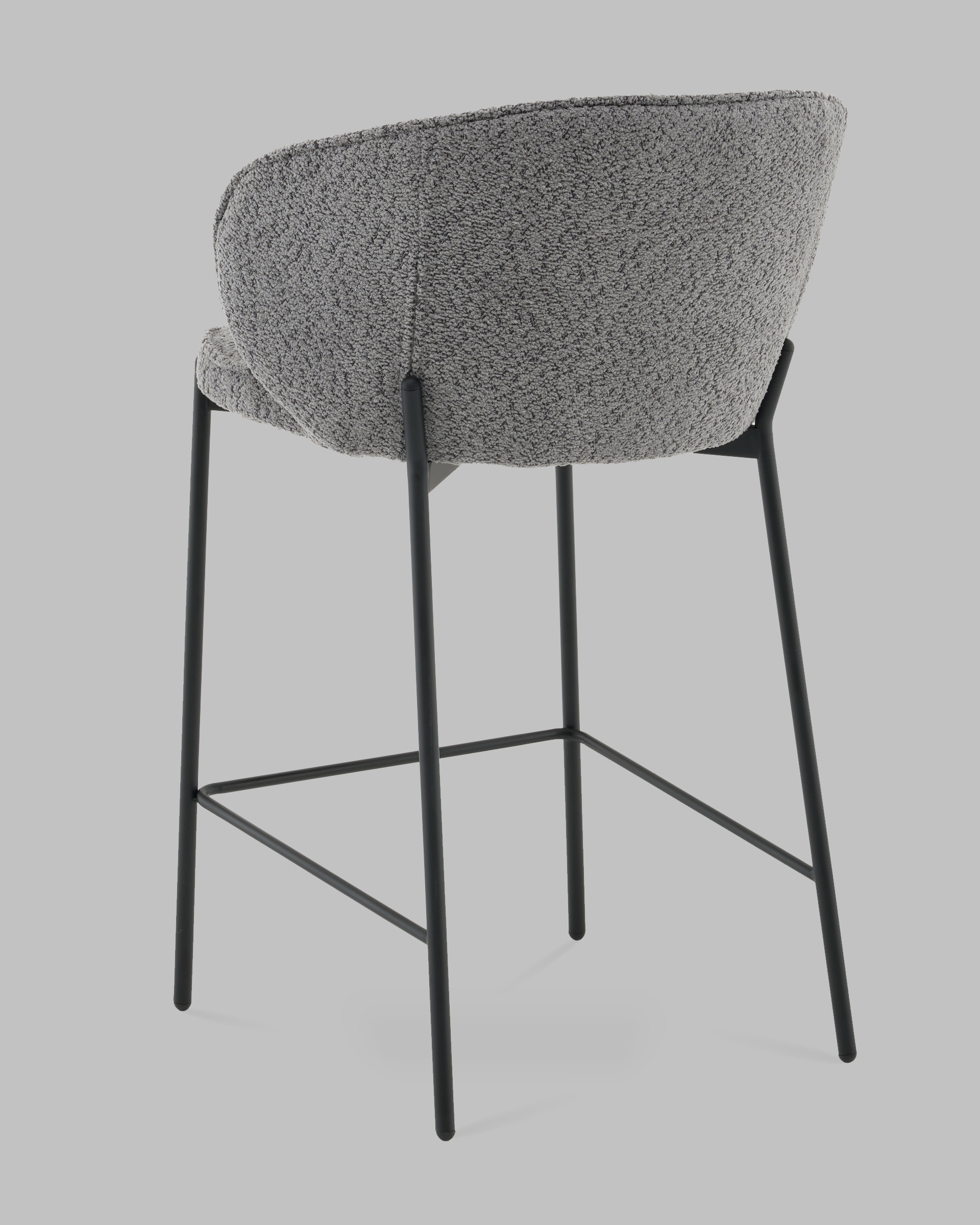 Стул полубарный Тисдейл букле темно-серый